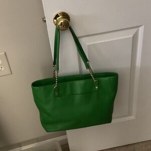 Michael Kors Vibrant Green Tote Bag